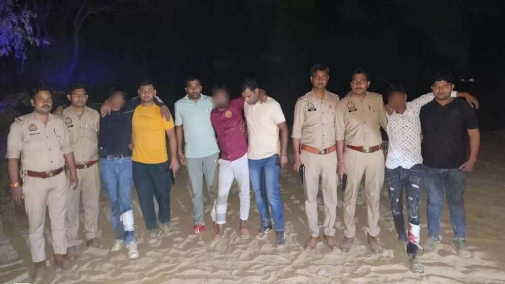 UP Encounter: पुलिस और गौकशों के बीच मुठभेड़ , तीन बदमाश गोली लगने के बाद गिरफ्तार